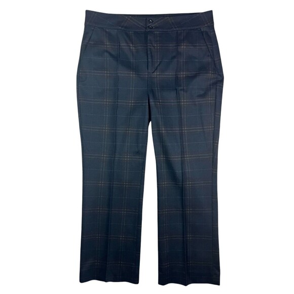 NYDJ Lift Tuck Straight Leg Ankle Pants  Size 14  Piedmont Plaid  MPP2648 - Picture 1 of 8